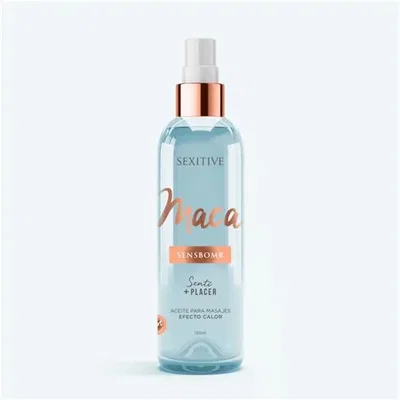 Aceite Para Masajes Efecto Calor - Maca - 130 Ml