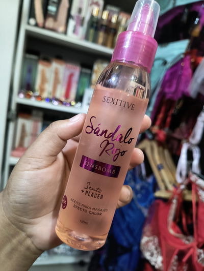 Aceite Para Masajes Efecto Calor - Sandalo Rojo - 130 Ml