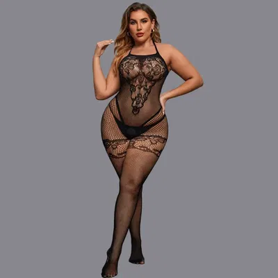 Cat suit con stras plus size 