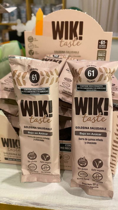 Barrita WIK! taste Quinoa inflada y chocolate