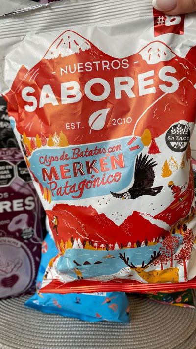 chips de batatas con merkèn patagònico Sabores
