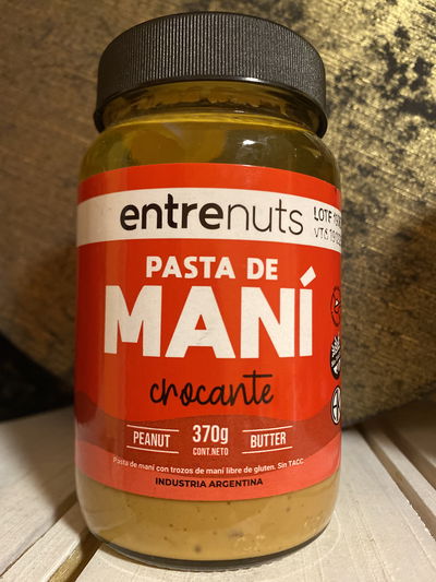 Pasta de maní crocante