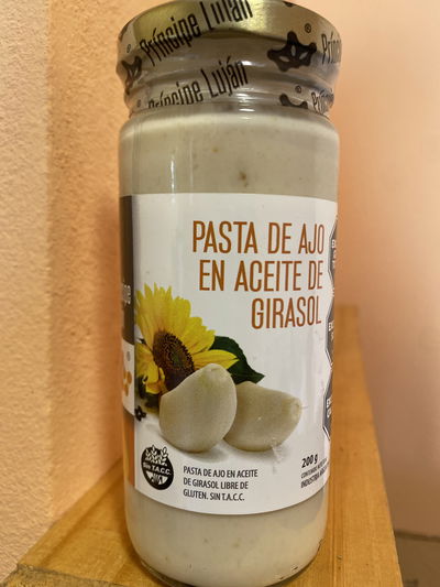 Pasta de ajo en aceite de girasol 