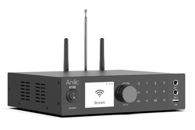 Sintoamplificador con streaming ARYLIC A 100 con entrada de microfono