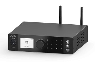 Sintoamplificador con streaming ARYLIC A 100 con entrada de microfono