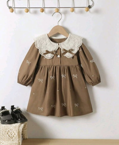 Vestido vintage marron