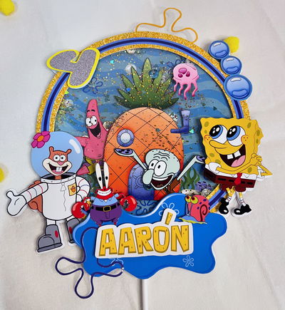 Cake topper bob esponja (digital)