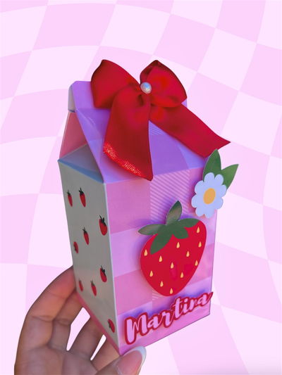 Cajitas milk box editables en canva (Digital)