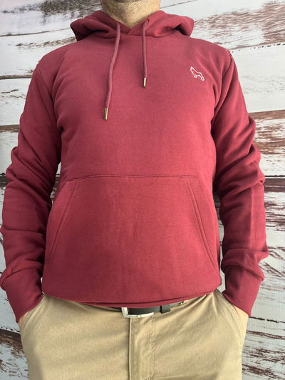 Buzo Liso Bordo Marca Bravo
