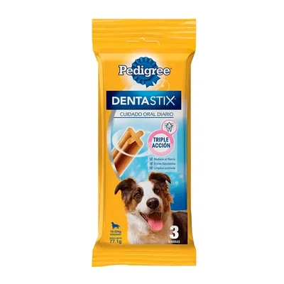 DENTASTIX Raza Mediana x3 | Cuidado Dental para Perros Medianos