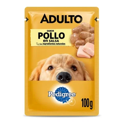  PEDIGREE POUCH ADULTO RAZA M/G Pollo