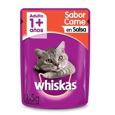 WHISKAS Pouch Adulto Carne en Salsa