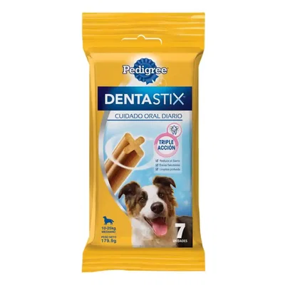 DENTASTIX Raza Mediana x7 | Cuidado Dental para Perros Medianos
