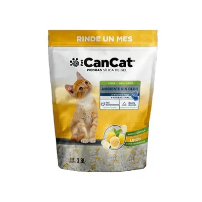 Cancat Piedras Sílicas Limón 3,8 Litros 