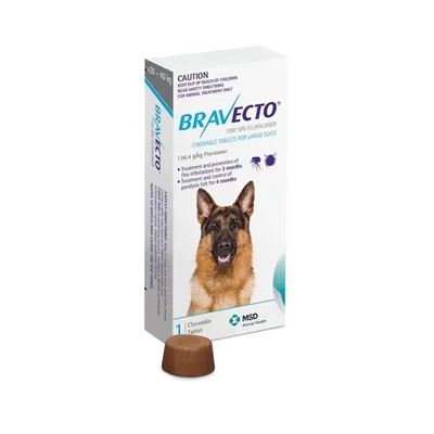 Bravecto Comprimidos para Perros de 20 a 40 kg | Antipulgas y Garrapaticida Oral
