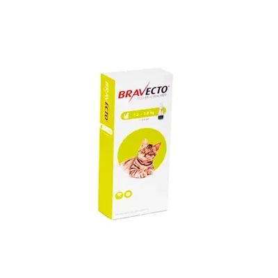 Bravecto Spot On para Gatos de 1 a 3 kg | Antipulgas y Garrapaticida Tópico