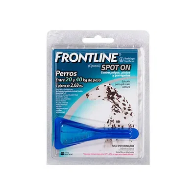 Pipeta Frontline Spot On para Perros de 20 a 40 kg | Pulguicida y Garrapaticida