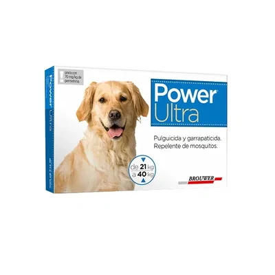 Power Pipeta para Perros de 20 a 40 kg | Protección contra Pulgas y Garrapatas