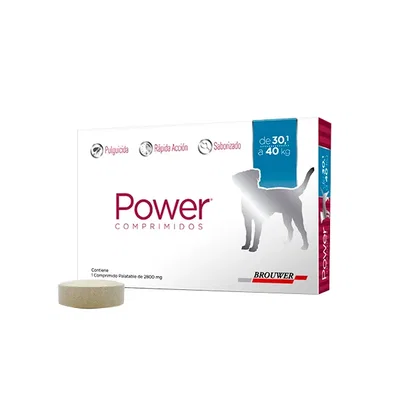 Power Comprimidos para Perros de 30 a 40 kg – Antipulgas y Garrapaticida Oral