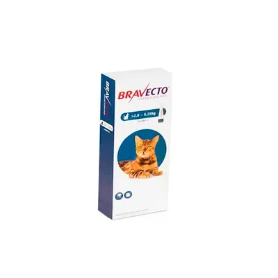 Bravecto Spot On para Gatos de 3 a 6 kg | Antipulgas y Garrapaticida Tópico