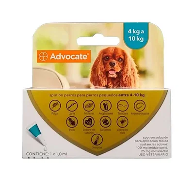 Advocate para Perros de 4 a 10 kg | Protección Integral contra Parásitos