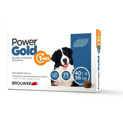 Power Gold Comprimidos 1 Mes para Perros de 40 a 56 kg – Antipulgas Oral