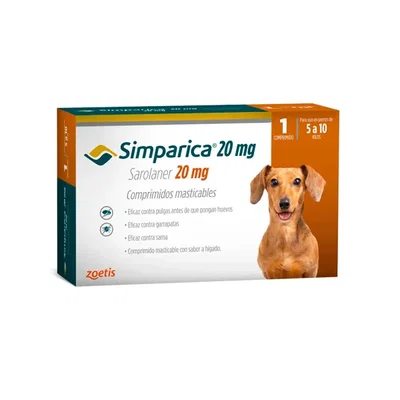 Simparica Tab para Perros de 5 a 10 kg | Antipulgas y Garrapaticida Oral