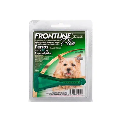 Pipeta Frontline Plus para Perros de 0 a 10 kg | Pulguicida y Garrapaticida