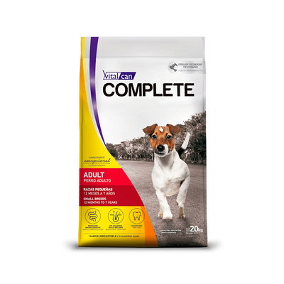Vitalcan Complete Perro Adulto Razas Pequeñas – Bolsón x20 kg