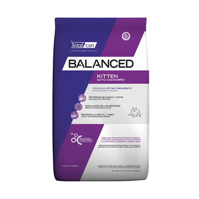 Vitalcan Balance Kitten – Gatos Cachorros – Bolsón x7,5kg