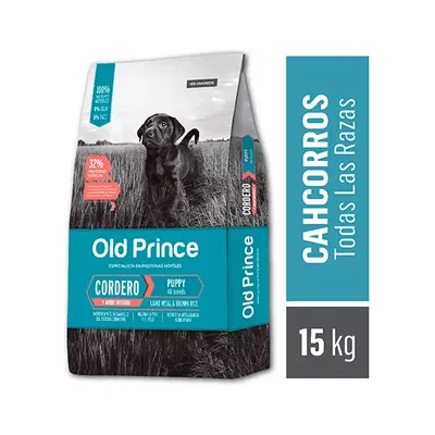 OLD PRINCE Cordero y Arroz Cachorro x 15 kg