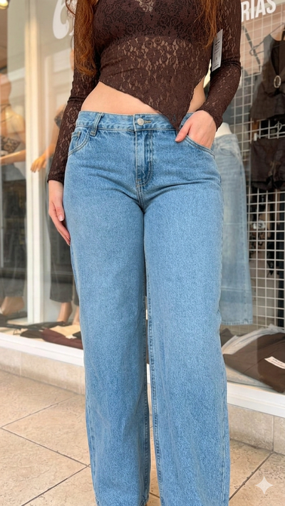 Jeans Wide Leg Celeste