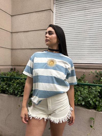 REMERA RAYADA ARGENTINA
