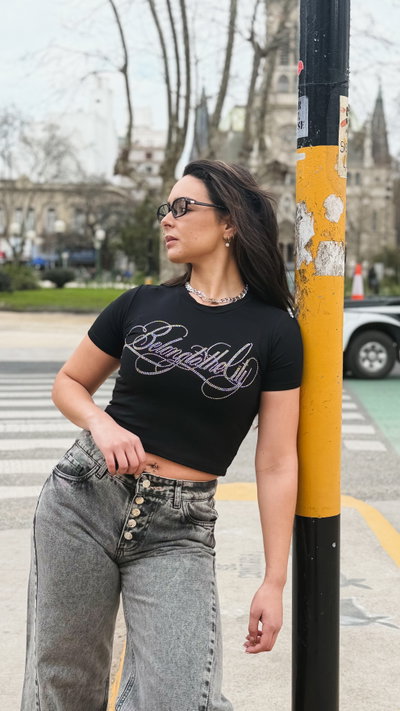 BABY TEE BRILLO “ Belong to the city”