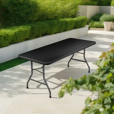 MESA PLEGABLE DE ACERO 180X75X72