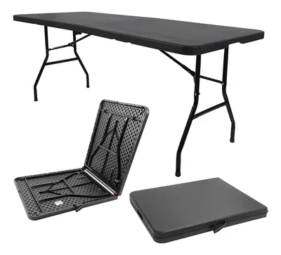 MESA PLEGABLE DE ACERO 180X75X72