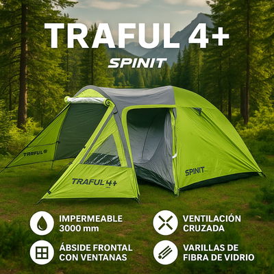 CARPA SPINIT TRAFUL 4+ VERDE/GRIS