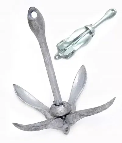 ANCLA 4 PATAS PLEGA 0.7KG GALVANIZADA 5-0
