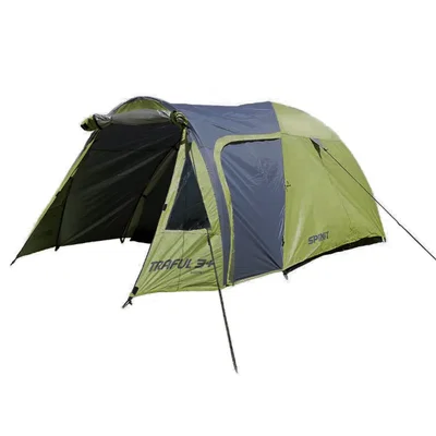 Carpa Spinit Traful 3 Personas Impermeable 3000mm con Ábside — Camping, Pesca y Trekking