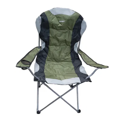 Sillón Director Spinit 140 Acolchado Plegable con Portavaso — Verde | Camping y Pesca