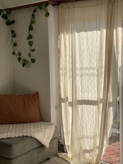 Juego de cortina de Gasa 