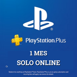 Playstation Plus SOLO ONLINE (1 MES)