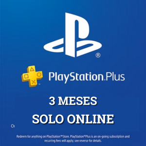 Playstation Plus SOLO ONLINE (3 MESES)