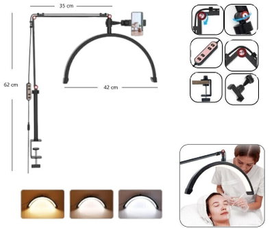 Luz Lashista con Soporte para Celular. 🌟