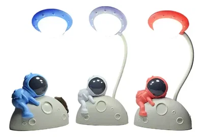 Luz LED Astronauta en la Luna 3D. 🧑‍🚀💡