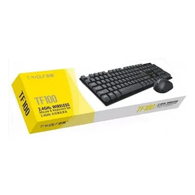 TECLADO + MOUSE INALÁMBRICO T-WOLF TF100. ⌨️