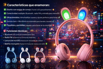 Auriculares Conejito. 🐰
