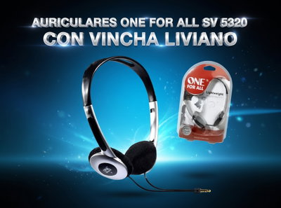 Auriculares One for All SV 5320. 🎧🔄📏