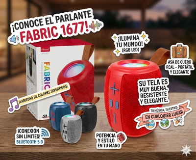 Parlante Tela Fabric 1677. 🔊
