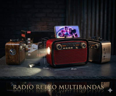 Radio Retro Multibandas. 🪵✨